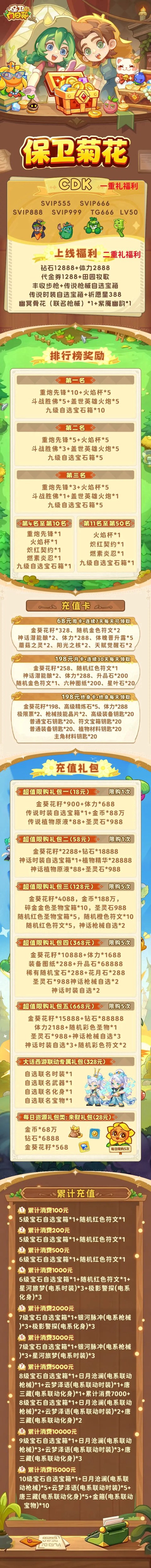保卫向日葵充值介绍